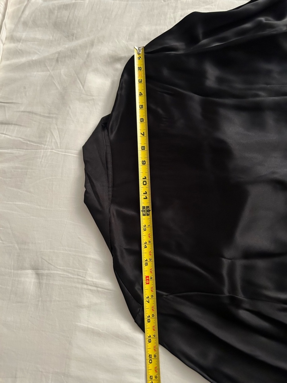 Jones New York Collection, Black, Long Sleeve Silk Blouse, Size 14 - Picture 10 of 16